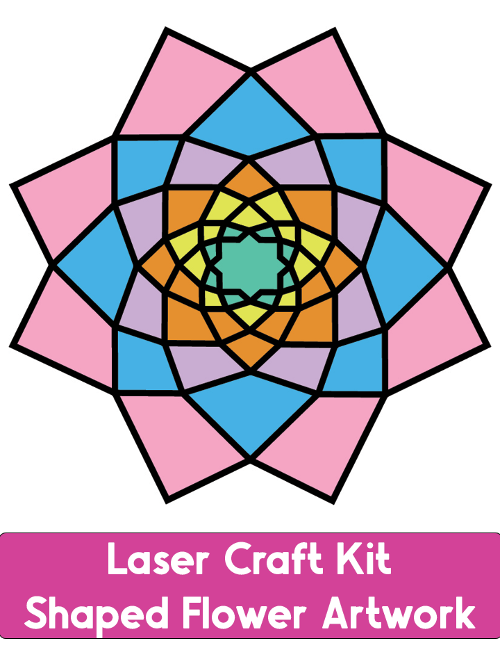 Laser Craft Kit - Shaped Flower