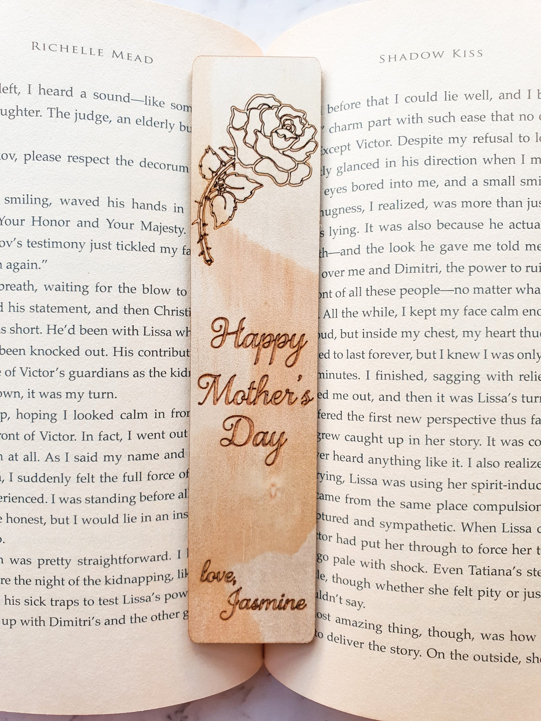 Happy Mothers Day Flower Bookmark
