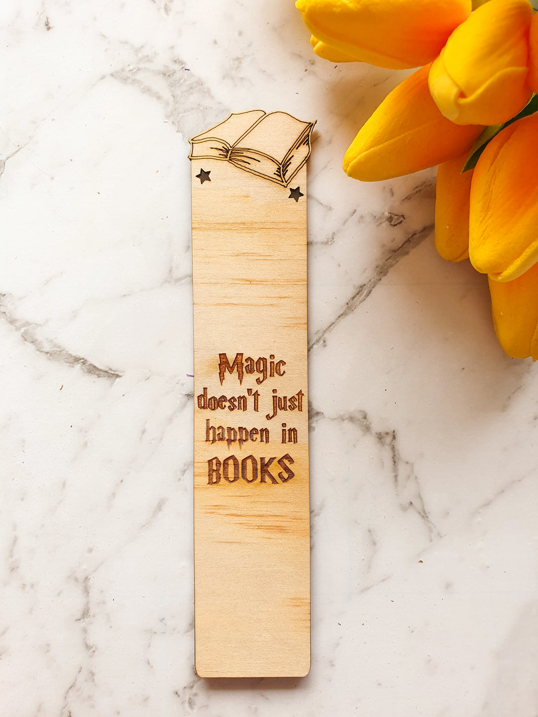 Magic Doesn't Just Happen in Books Bookmark