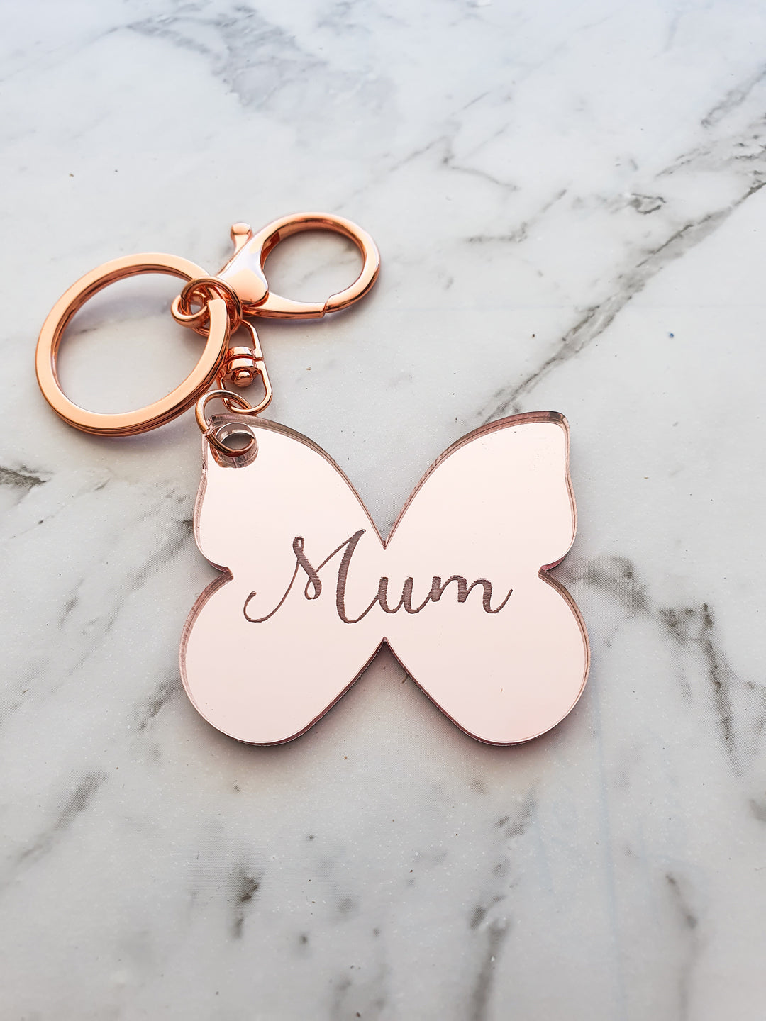 Name Butterfly Keyring