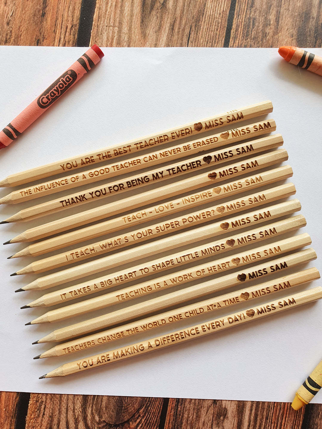 Personalised Teacher Pencils