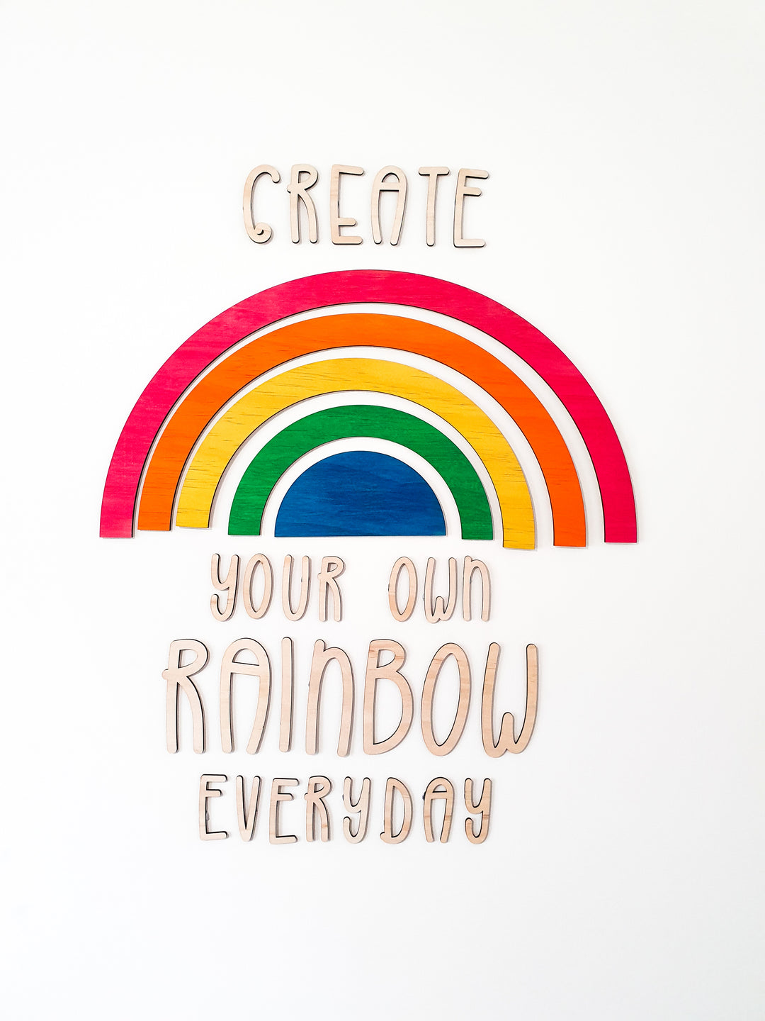Create your own rainbow quote & rainbow set