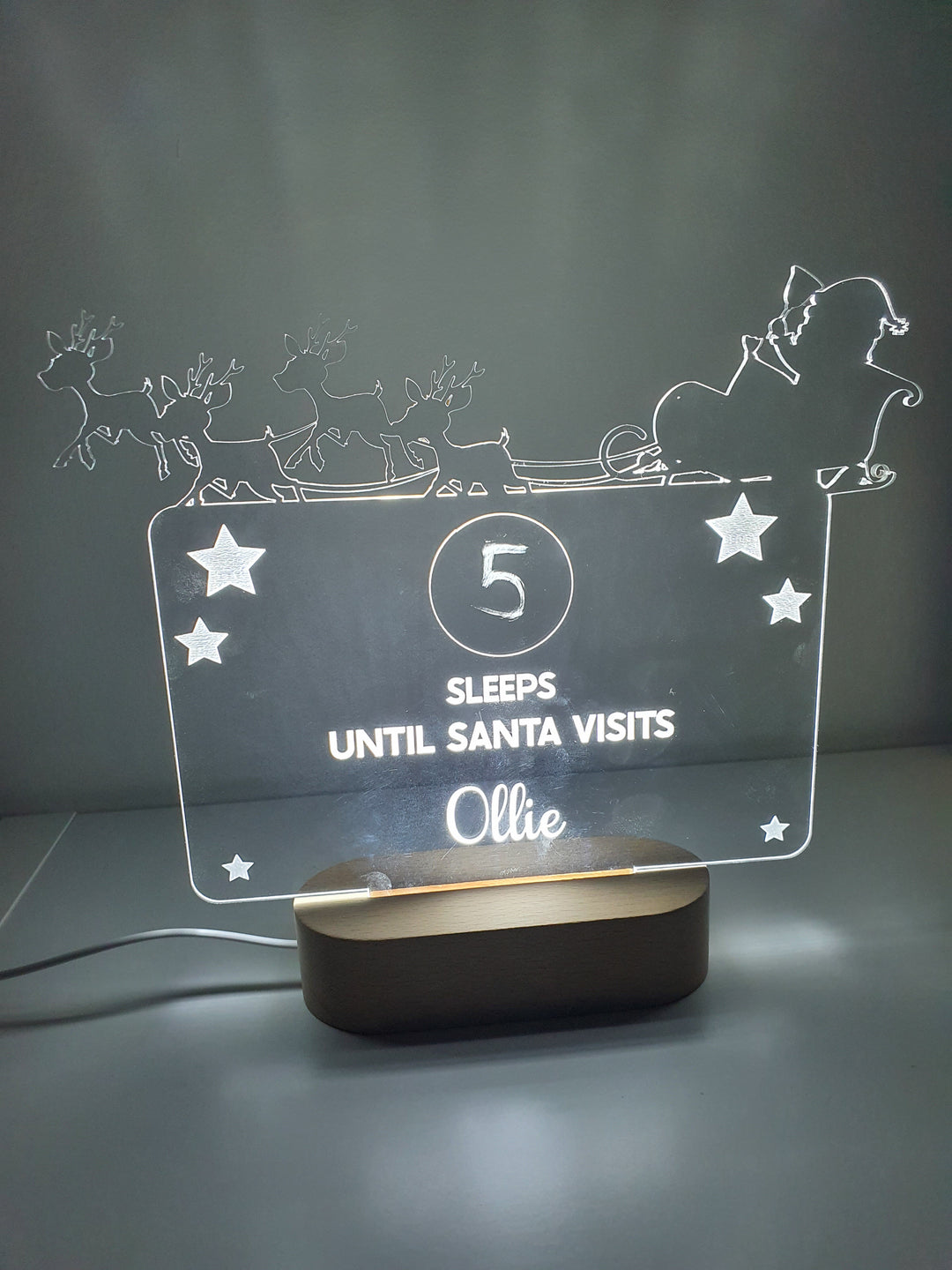 Santa Countdown Night Light