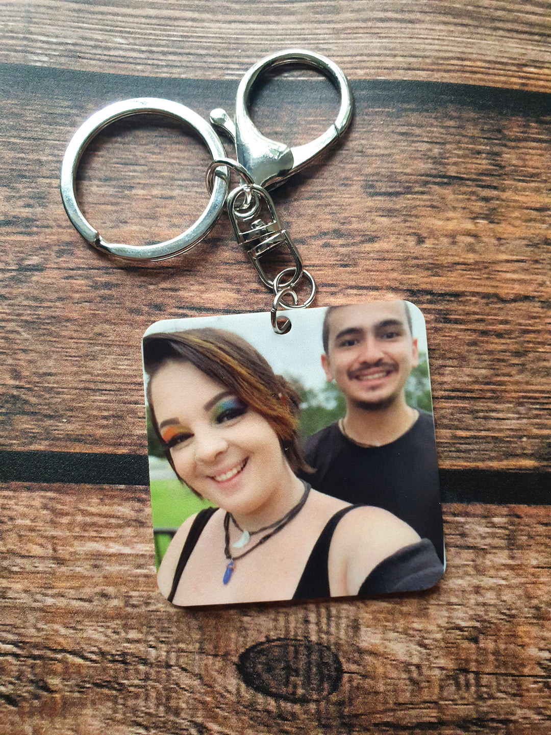 Photo Square Keyring