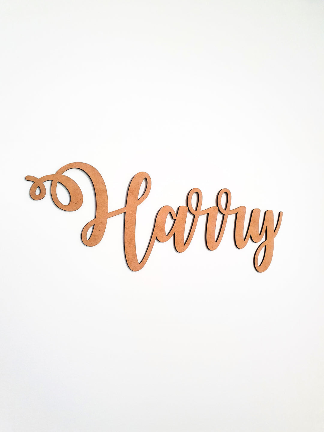 Swirly Wooden Name Plaque