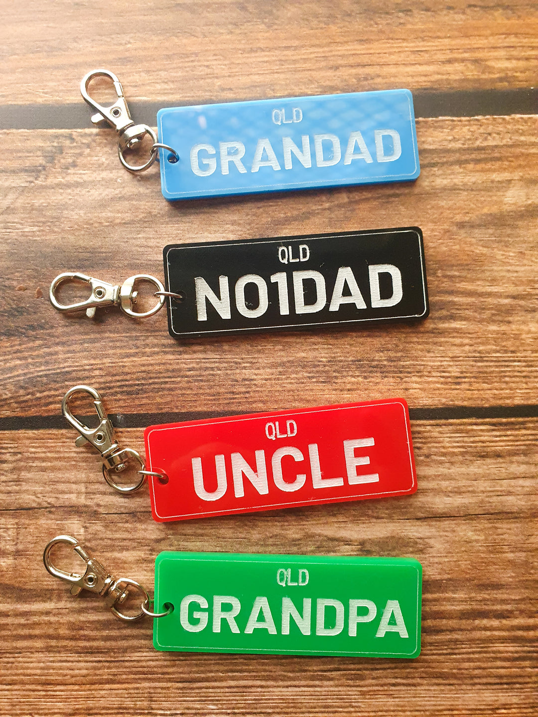 Custom Text License Plate Keyring