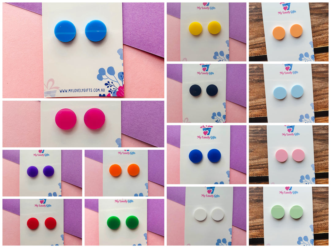 Large Mixed Bag Coloured Acrylic Round Blanks