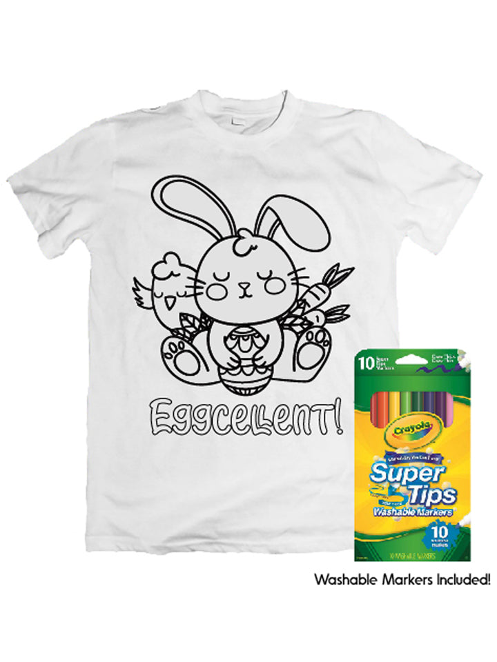 Colouring in Easter Tshirt Design 3