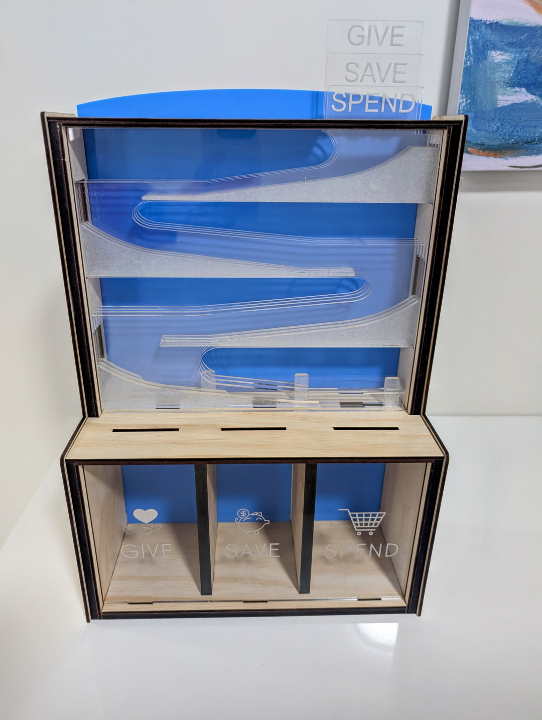 Give Save Spend Coin Drop Money Box