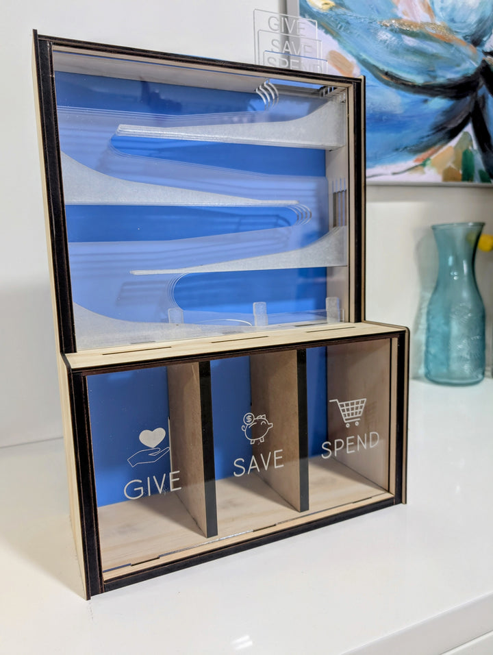 Give Save Spend Coin Drop Money Box