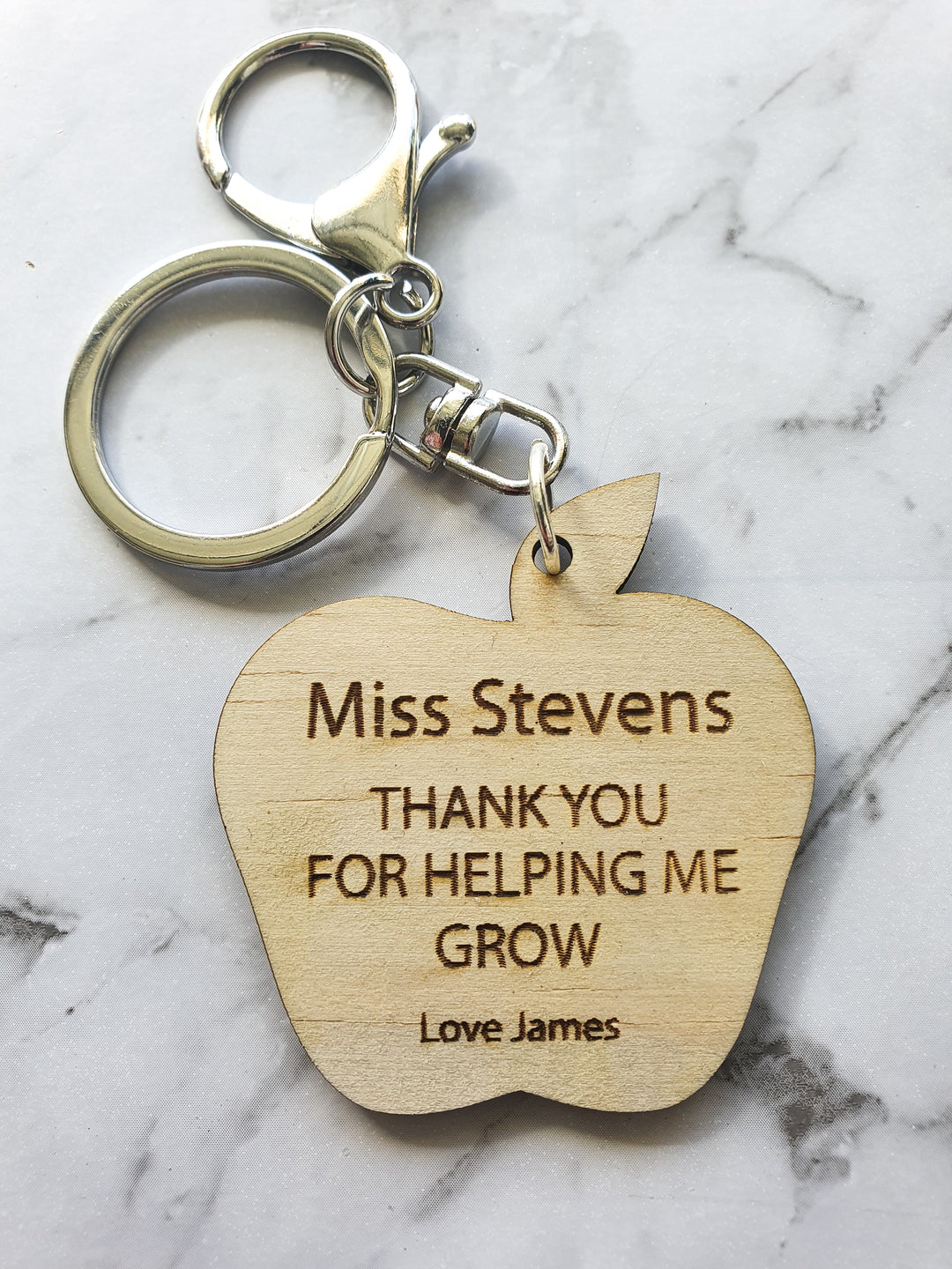 Thank You For Helping Me Grow Keyring