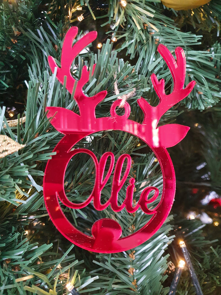 Reindeer Name Ornament