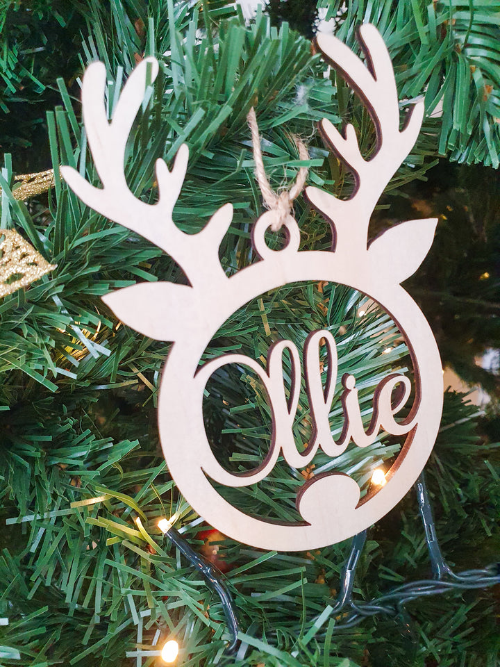 Reindeer Name Ornament