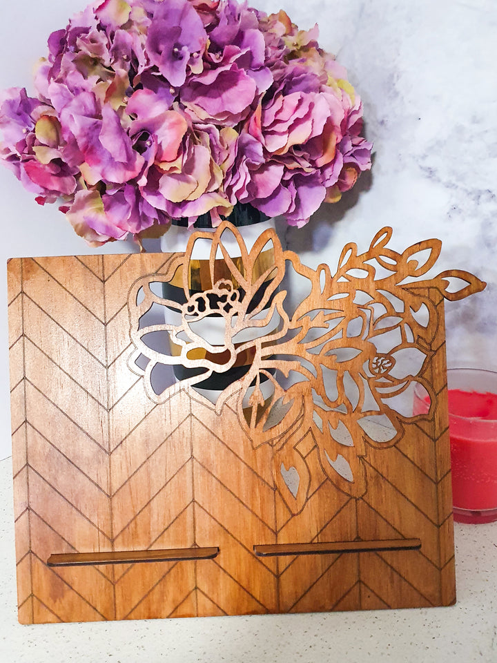 Floral Tablet & Ipad Holder
