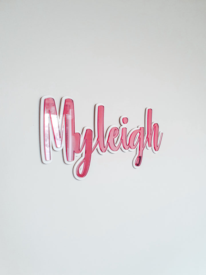 Double Layer Name Plaque
