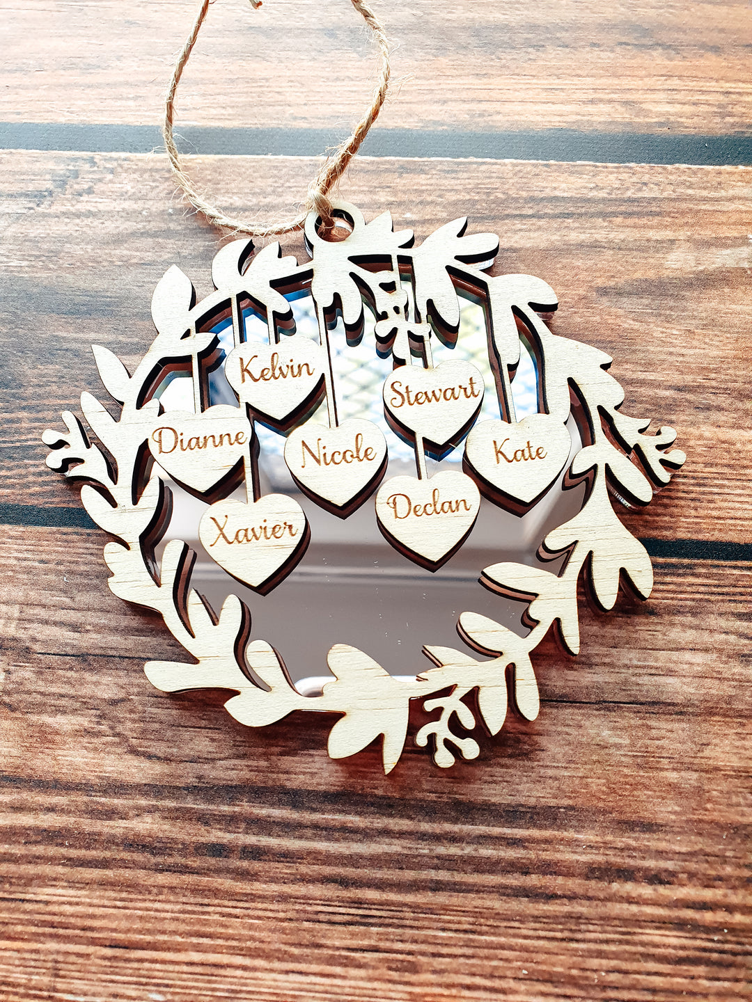 Wreath Family Ornament
