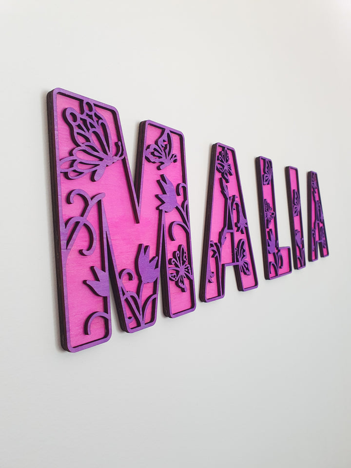Butterfly Theme Letters - LARGE SIZE