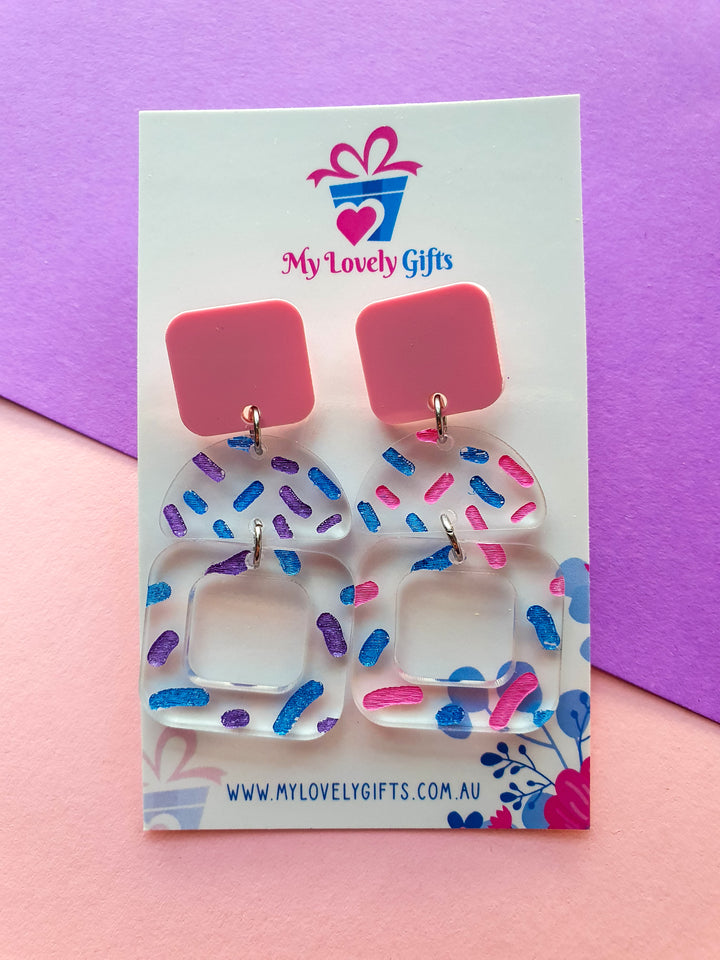Layla Sprinkle - Mismatched Blue, Pink & Purple