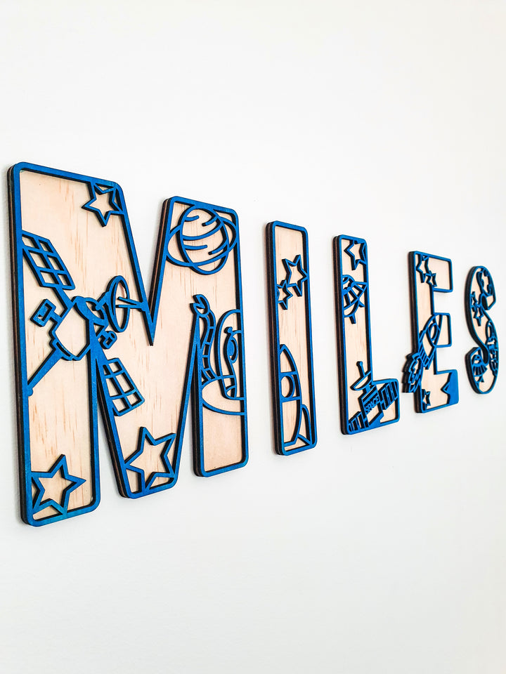 Space Theme Letters - LARGE SIZE