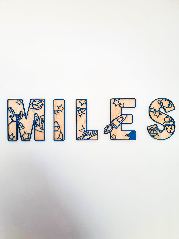 Space Theme Letters - LARGE SIZE