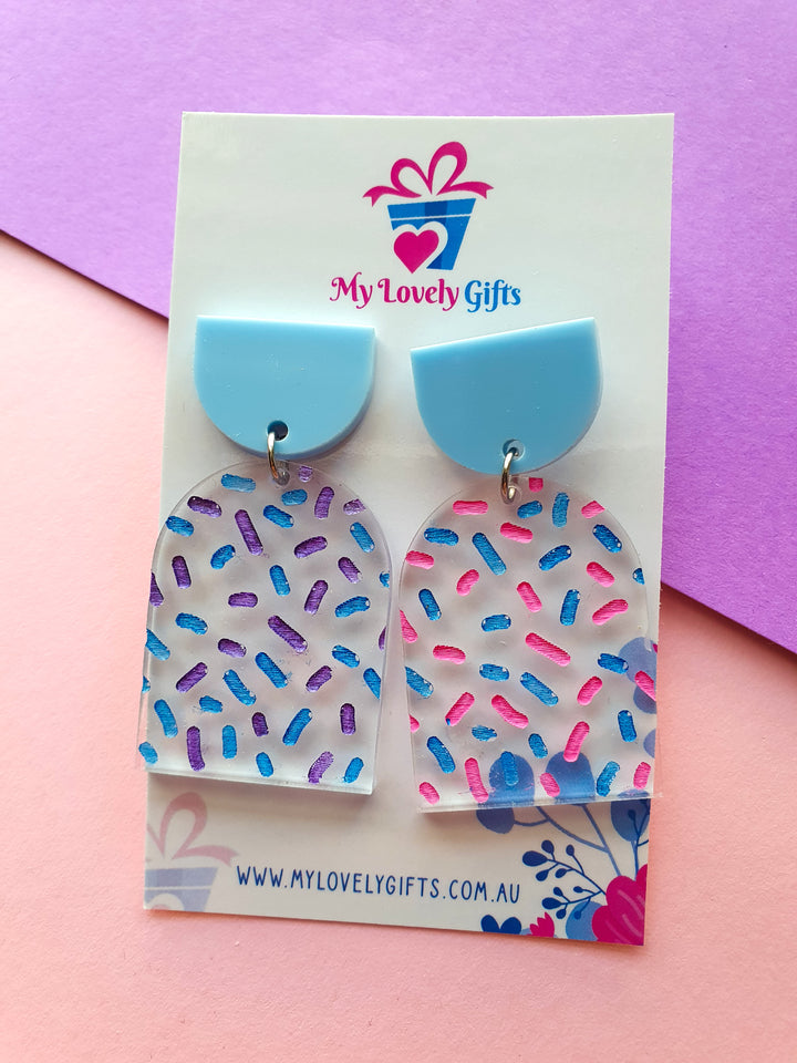 Penelope Sprinkle - Mismatched Blue, Pink & Purple