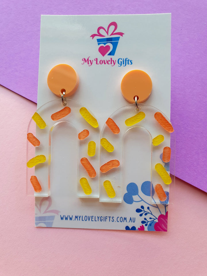 Archway Sprinkle - Peach & Yellow