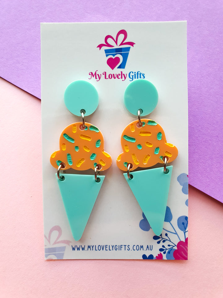 Ice Cream Sprinkle - Mint, Peach & yellow