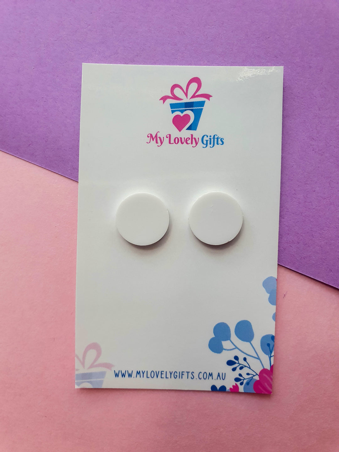 Extra Small Bag White Acrylic Sublimation Earring Blanks