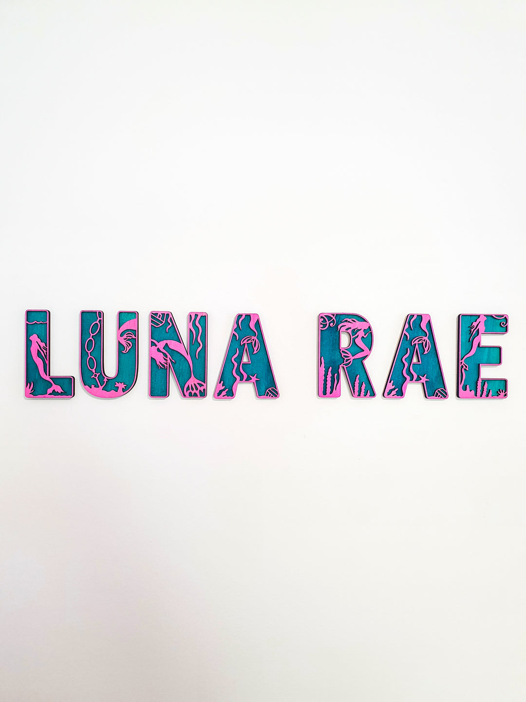 Mermaid Theme Letters - EXTRA LARGE SIZE
