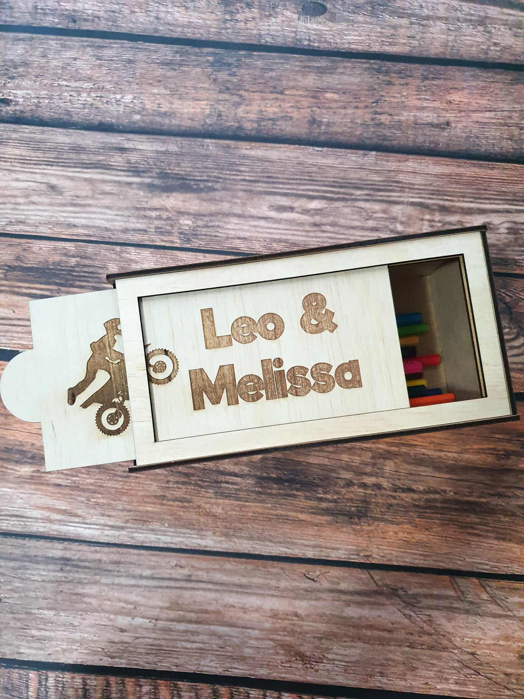 Bike Themed Wooden Box