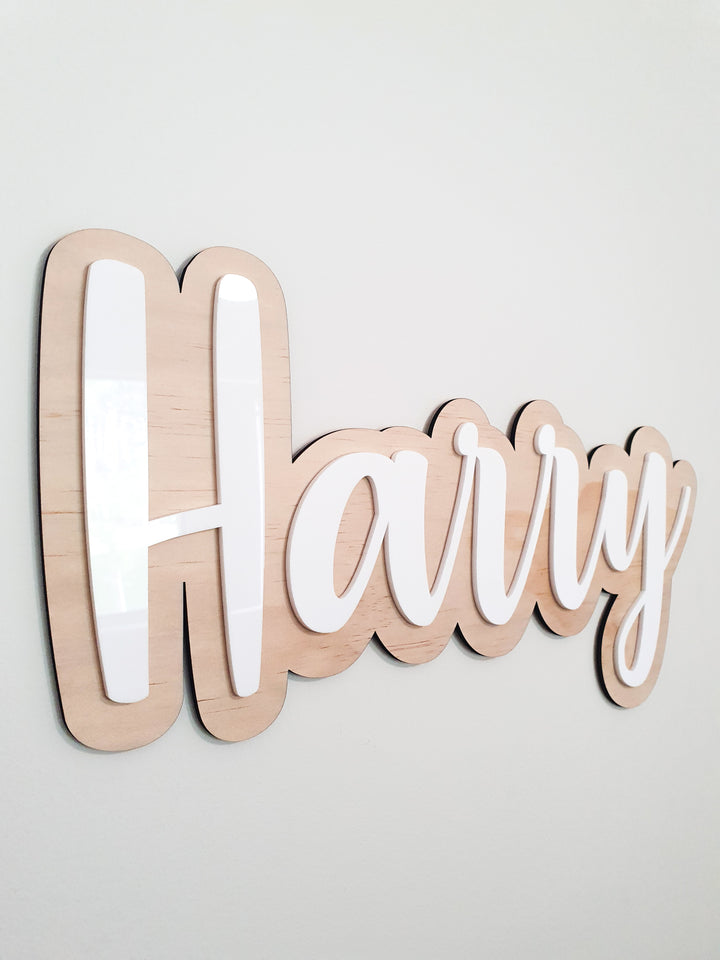 Double Layer Name Plaque