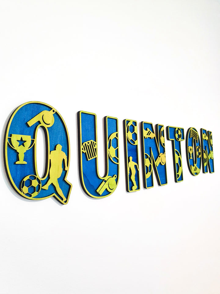 Soccer Theme Letters - EXTRA LARGE SIZE