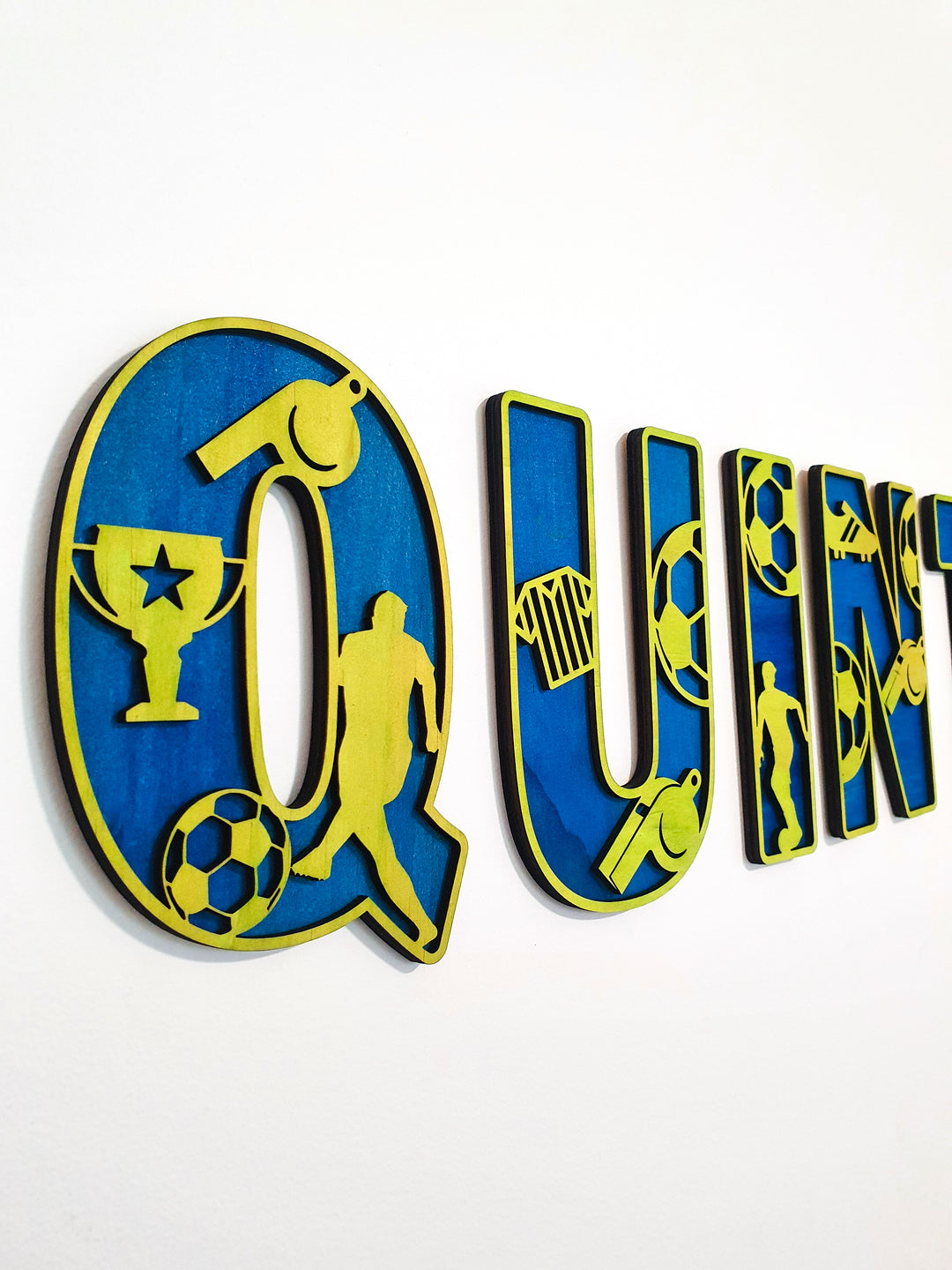 Soccer Theme Letters - LARGE SIZE