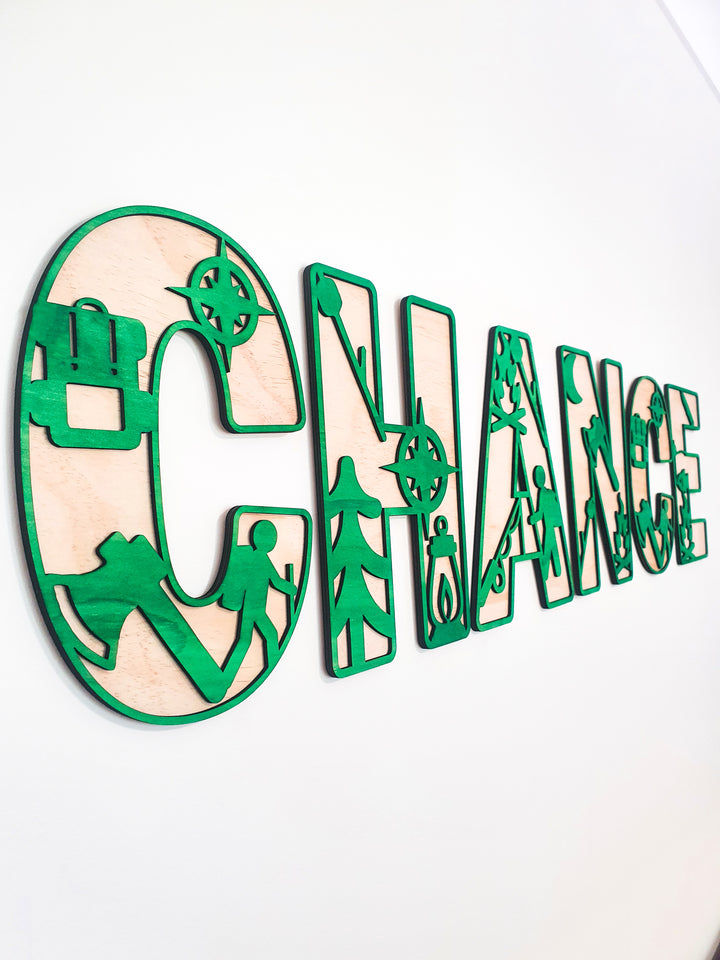Camp Life Theme Letters - EXTRA LARGE SIZE