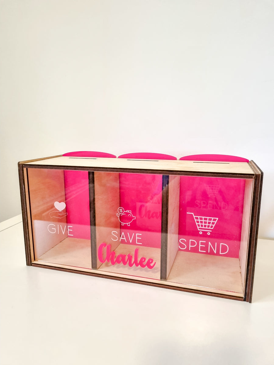 Give Save Spend Money Box – MY LOVELY GIFTS