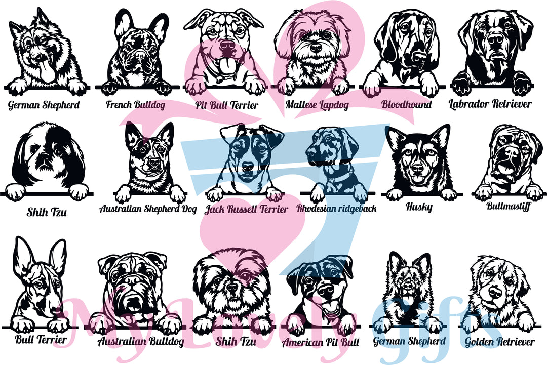 Dog Collection Personalised Notebook