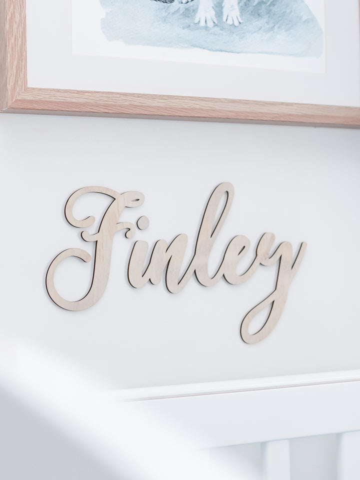 Finley Wooden Name Plaques