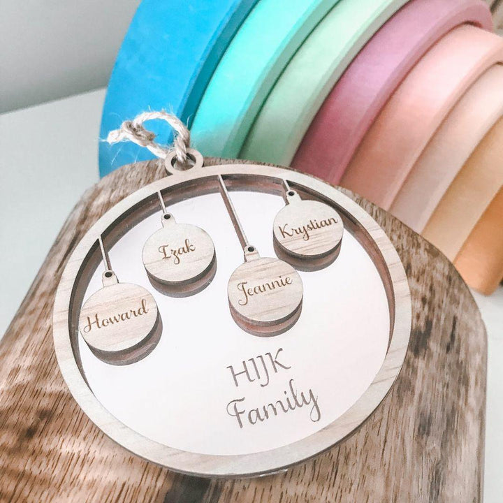 Bauble Names Ornament