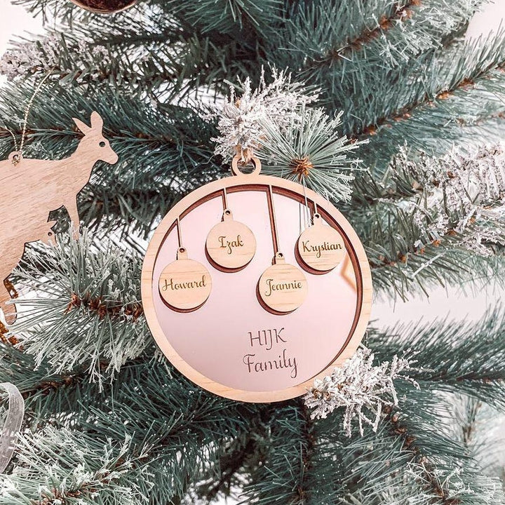 Bauble Names Ornament