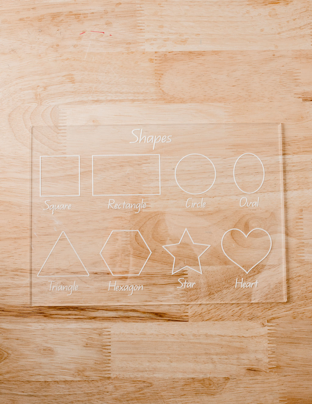 Shapes Trace & Wipe Board