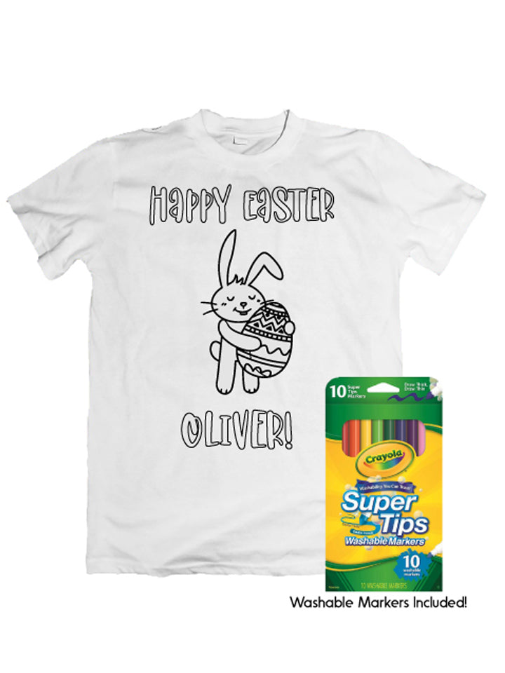 Colouring in Easter Tshirt Design 1