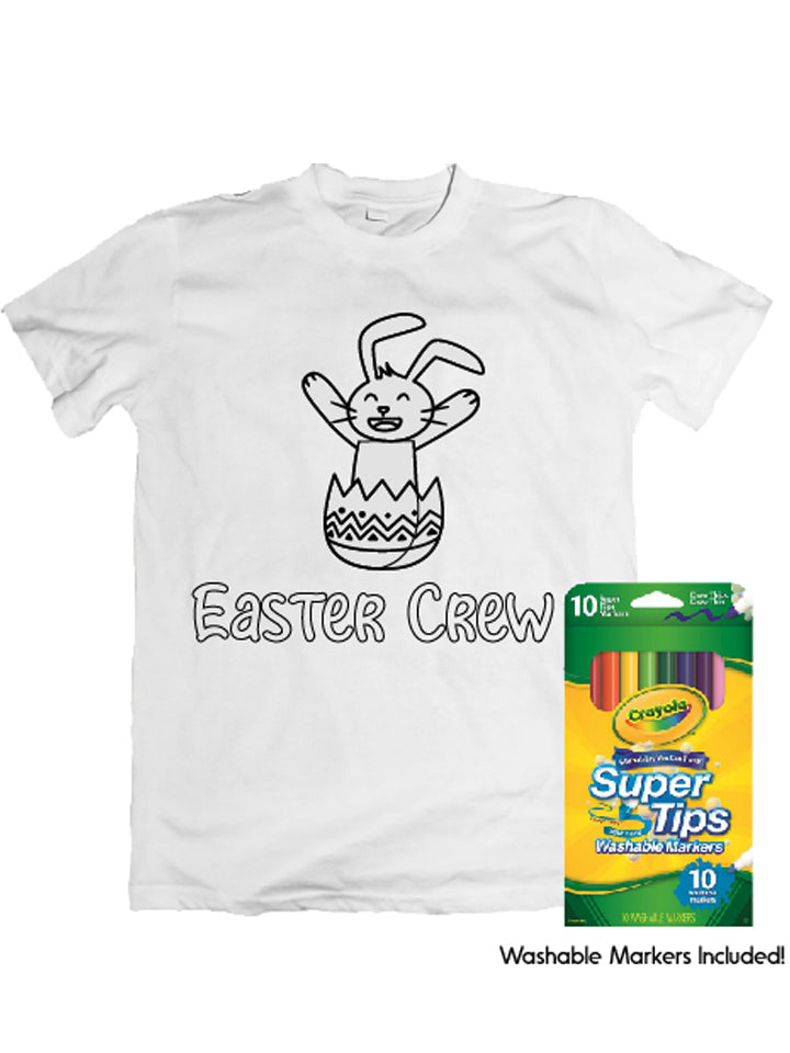 Colouring in Easter Tshirt Design 2